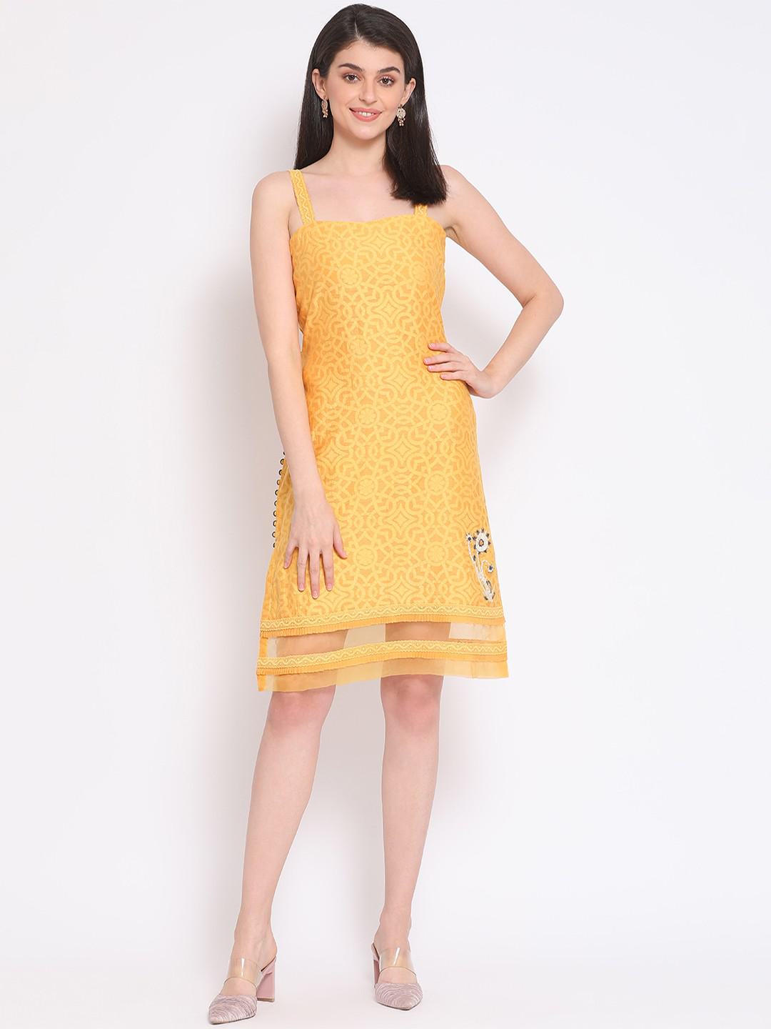 TEXTURED JACQUARD DRESS