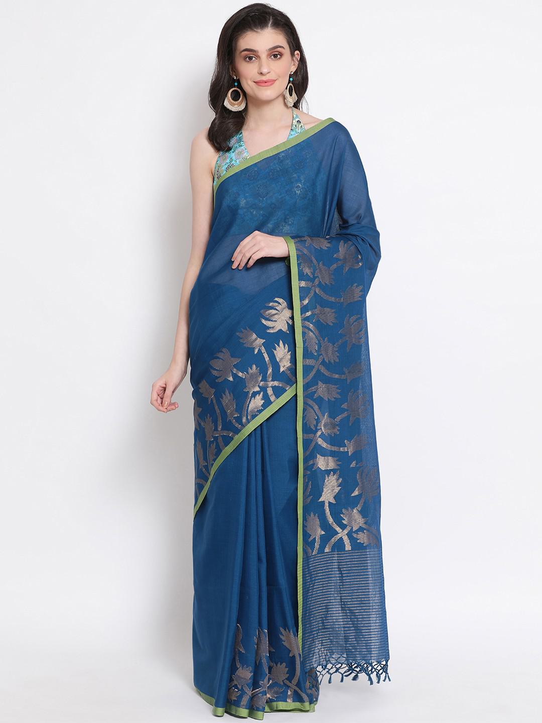 CERULEAN BLUE MUNGA IN COTTON SILK